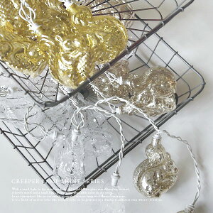 CREEPER LAMP �N���[�p�[�����v �V���C�� ��X�N���[���� �i�S�[���h/�V���o�[�j �K���X �A�j�}�� ���`�[�t �Ɩ� 2m �K�[�����h ���C�g �d�� �d���y �C���e���A�G�� �N���X�}�X�G�� �z