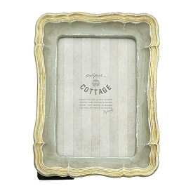SHABBY CHIC フォトフレーム ≪レクタングル≫ 15cm×19cm ウェルカムスペース 写真 額縁 シャビー クラシック スタンド インテリア ディスプレイ 壁掛け