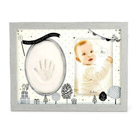 NORD PORTE 「ベビーフォト＆手形フレーム」 ウェルカムスペース 写真 足形 卓上 フォトフレーム スタンド ディスプレイ フレーム 赤ちゃん Baby 出産祝い モノトーン 安心・安全