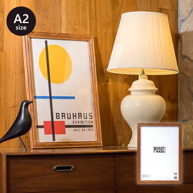 ポスターフレーム （ A2 ）木製 縦横使用可 ポスターパネル ウッドフレーム ウェルカムスペース 写真 フォトフレーム フォトスタンド 天然木 ヴィンテージ アンティーク 額縁 壁掛け インテリア ナチュラル モダン