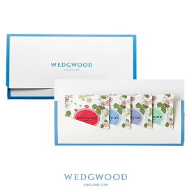【即日発送】WEDGWOOD 紅茶セット（4P）英国紅茶 ティーバッグセット ワイルドストロベリー ギフト プチギフト イギリス 結婚式【 母の日 ギフト プレゼント 誕生日 ホワイトデー お返し 御礼 挨拶 贈答品 Tea 】【メール便可280円】