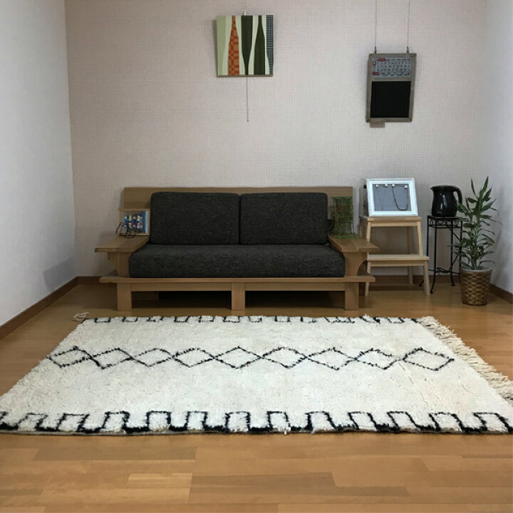 楽天市場】本物 ヴィンテージ ベニワレン ラグ beni ouarain モロッコ 