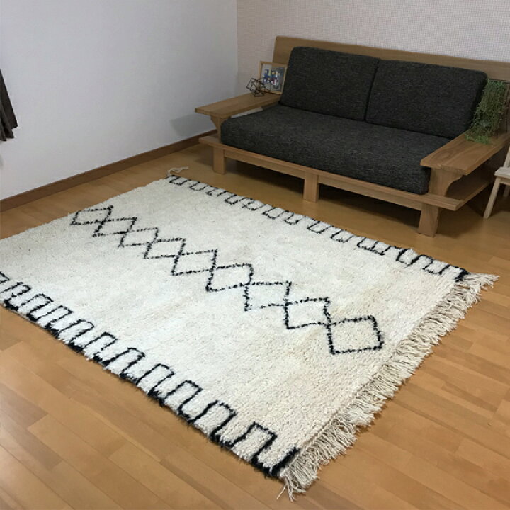 楽天市場】本物 ヴィンテージ ベニワレン ラグ beni ouarain モロッコ  