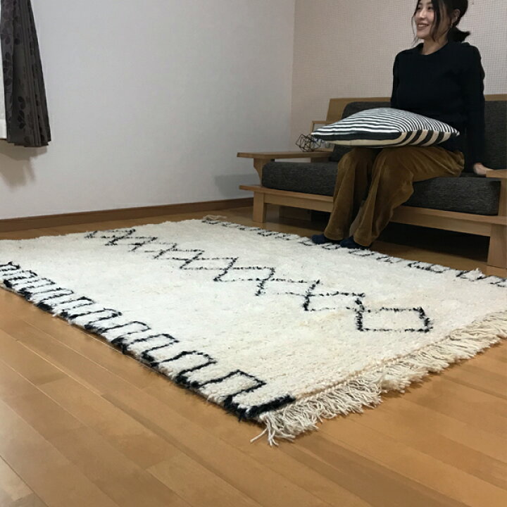 楽天市場】本物 ヴィンテージ ベニワレン ラグ beni ouarain モロッコ  