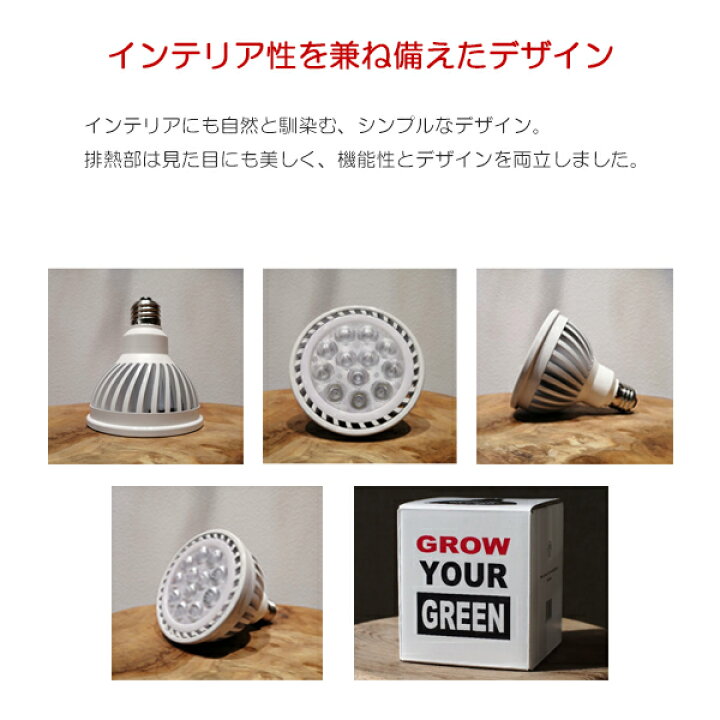 楽天市場】観葉植物 育成ライト 正規取扱い店 ホワイト ブラック WHITE 