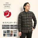 ネルシャツ メンズ 日本製 オーダーシャツ フランネル 秋冬 長袖 綿100% 播州織 カジュアルシャツ チェック ボタンダ…