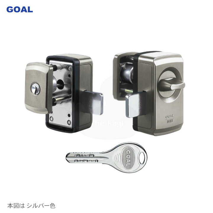 楽天市場】GOAL 面付本締錠 V-MH-5 標準サムターン 扉厚30-50mm V18 