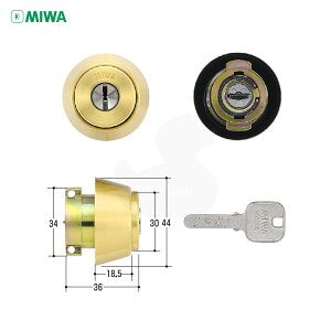 MIWA JN LA(DA).CY ����33-41mm BS �S�[���h�F �L�[3�{�t LA�^�C�v�p JN�V�����_�[�y���a���b�N �~�� �����e�i���X���i�z