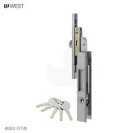 【10/9 01:59迄 エントリーでP10倍】WEST 456-H2405 汎用戸先錠 扉厚24-29mm キー5本付【ウエスト 鍵部品】
