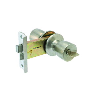 【10/27 09:59迄 全品P10倍】YKKap 握り玉錠 YS HHK-10115A 扉厚30mm BS100mm フロントL型 シルバー色 左右勝手兼用 キー3本付 MIWA SRシリンダー仕様 HBZSP1【M-67同等】【YKK AP メンテナンス部品】