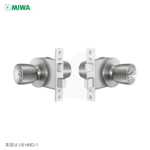 【10/27 09:59迄 全品P10倍】MIWA 握り玉錠 HMD-1 キー3本付 左右勝手兼用 HMシリーズ 本締付モノロック ノブD型【外:シリンダー付ノブ/内:サムターン付ノブ】【美和ロック ミワ メンテナンス部