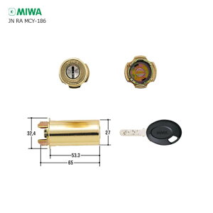 MIWA JN RA.CY ����35-38mm GD �A���~�S�[���h�F �L�[3�{�t RA�^�C�v�p JN�V�����_�[�y���a���b�N �~�� �����e�i���X���i�z