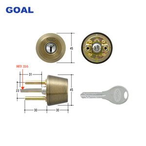 GOAL V-AD 5 71 AD�T�����E �V�� ����30-43mm �A���e�B�b�N�u���X�F(���Ô�) �L�[3�{�t AD�^�C�v�p V18�V�����_�[�yGCY-228�z�y�S�[�� �����e�i���X���i�z