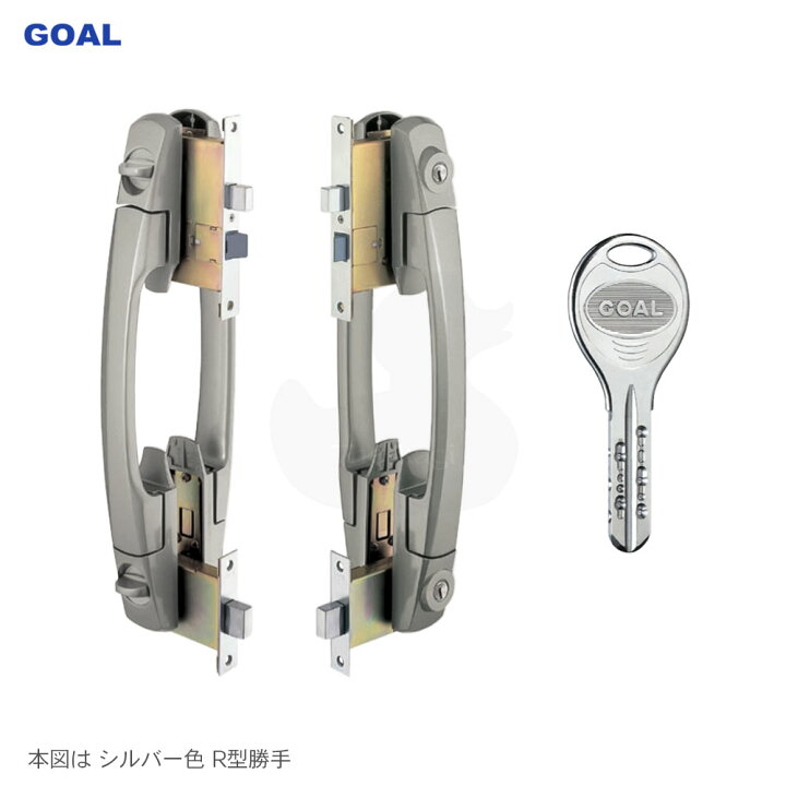楽天市場】GOAL V-PX GDT-5 GOE プッシュプル錠 片開き扉用 BS64mm  
