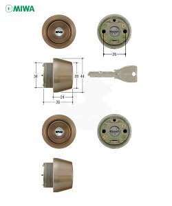 �y4/10 01:59�� �S�iP10�{�z[2���b�N�Z�b�g] MIWA PR TE24.CY ����28-36mm CB �u�����Y�F �L�[6�{�t LSP�^�C�v�p PR�V�����_�[ 2����L�[�y���a���b�N �~�� �����e�i���X���i�z