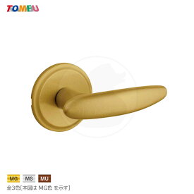 【6/11 01:59迄 全品P10倍】長沢 TOMFU トムフ TXS-G10W 丸座 空錠 扉厚30-40mm 左右勝手兼用 室内用 汎用取替タイプ レバーハンドル錠 TXS-51/60錠 G1レバー型 施錠機能無し【NAGASAWA 長沢製作所】