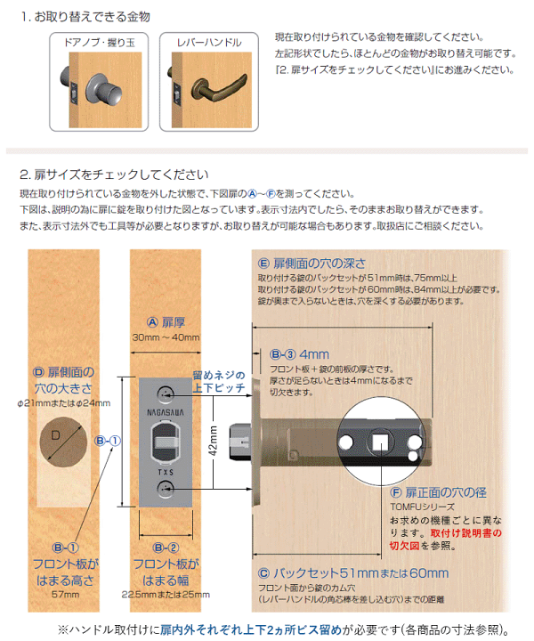Amazon.co.jp: TOMFU トムフ レバーハンドル 取替レバー R座