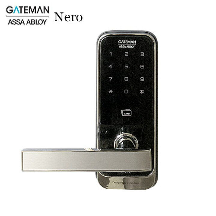 楽天市場 Irevo デジタルドアロック Gateman Nero 他社錠前取替型 暗証番号錠 Icカードキー錠 主錠タイプicカード4枚付 Toho 東邦金属工業 ゲートマン The Kagi堂