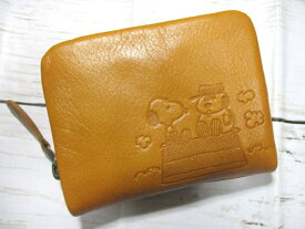 在庫限りSALE20%OFF ＜オリジナルキーホルダー付き＞ 財布 レディース 二つ折り ラウンド スヌーピー 本革 ブランド 「オラフとスヌーピー」 スペシャル限定企画 訳あり