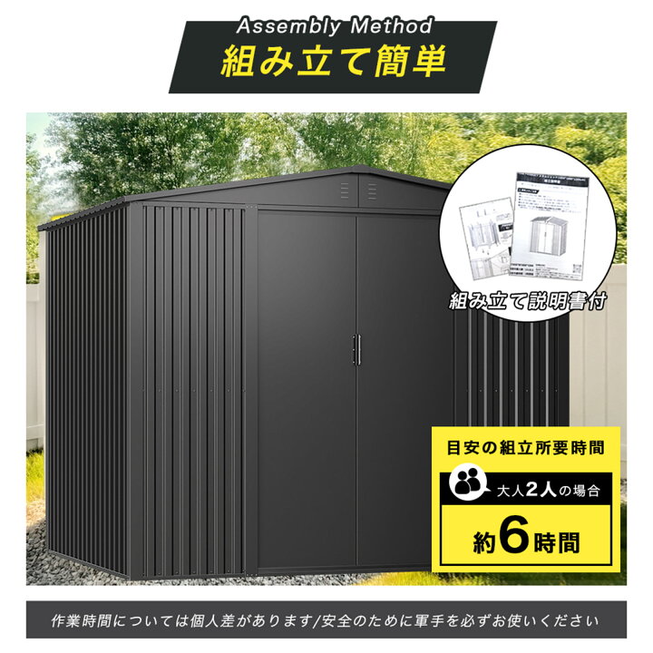 楽天市場】【床材あり】【フレーム式】 物置 屋外 大型 倉庫 おしゃれ 