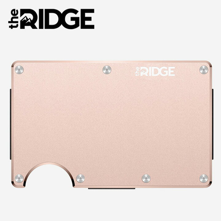 The Ridge リッジ 財布 マネークリップ アルミニウム ローズゴールド 