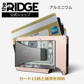 【国内正規品】[ザ リッジ] アルミニウム ローズゴールド マネークリップ Aluminum RoseGold Money Clip the RIDGE TRA20 スキミング防止カード スキミング パスケース カードケース カード入れ お札入れ 薄型 コンパクトウォレット スリム コンパクト おしゃれ