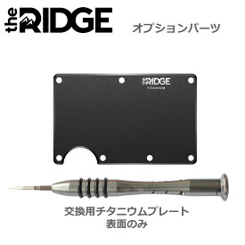 【オプションパーツ】[ザ リッジ]チタニウム製リプレースメント プレート ドライバー付