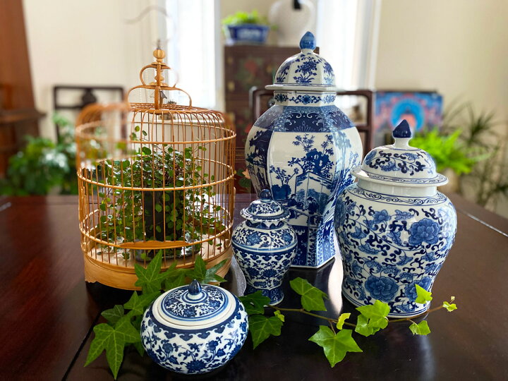 楽天市場】【送料無料】THE-SECRET-GARDEN シノワズリ Blue & White 六 