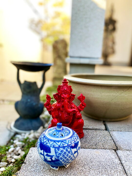 楽天市場】THE-SECRET-GARDEN Blue & White 香炉 シノワズリ【青白陶器 