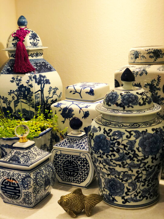 楽天市場】THE-SECRET-GARDEN シノワズリ クリスタル Blue & White 