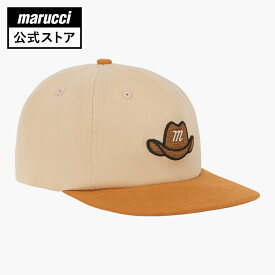 marucci マルチ COWBOYロゴキャップ 大人用 綿100% 野球 バッティング キャップ ベースボール 帽子 野球用品 大人 耐久性 フリーサイズ 中国 ベージュ マルチ マルッチ マルーチ & ヴィクタス