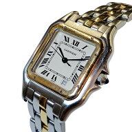 【送料無料】Cartier カルティエ パンテール MM 1ロウ W25028B5 レディース YG×SS QZ コンビ 3針 デイト…