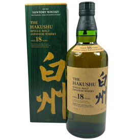 ★東京都限定発送★【送料無料】 白州 18年 箱付き 700ml サントリー ジャパンウィスキー ウイスキー お酒 酒 飲み屋 居酒屋 ホスト キャバクラ【中古】