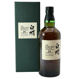 ★東京都限定発送★【送料無料】 白州 25年 箱付き 700ml サントリー ジャパンウィスキー ウイスキー お酒 酒 飲み屋 居酒屋 ホスト キャバクラ【中古】