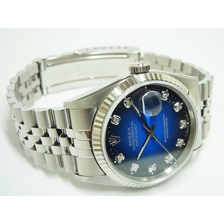 楽天市場】【中古】ロレックス（ROLEX）デイトジャスト 16234G ブルー 