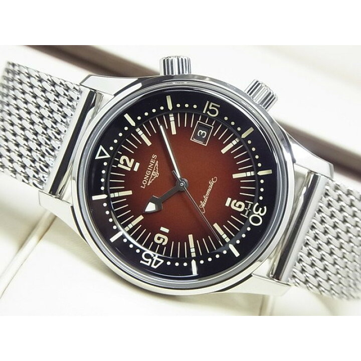 楽天市場】【中古】ロンジン（LONGINES) レジェンドダイバー ブラウン 