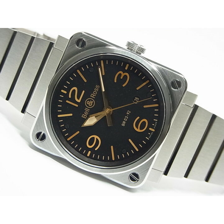 楽天市場】【中古】ベル＆ロス（BELL&ROSS）BR03-92 ゴールデン 
