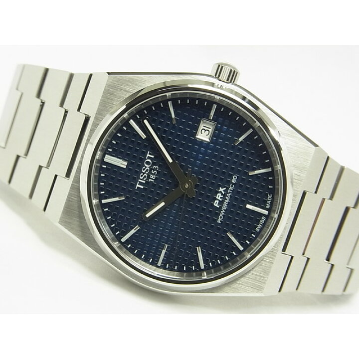 楽天市場】【中古】ティソ（TISSOT) PRX オートマティック ブルー 40MM  