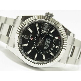 【中古】ロレックス（ROLEX）スカイドゥエラー　WGベゼル　326934　ブラック　’23年購入　未使用