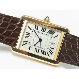 【中古】カルティエ（CARTIER）タンクソロ XL シルバーダイヤル　PG＆SS　Ref.W5200026