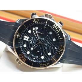 【中古】オメガ（OMEGA）シーマスター ダイバー300M・クロノ　SS＆セドナゴールド　44MM　正規品