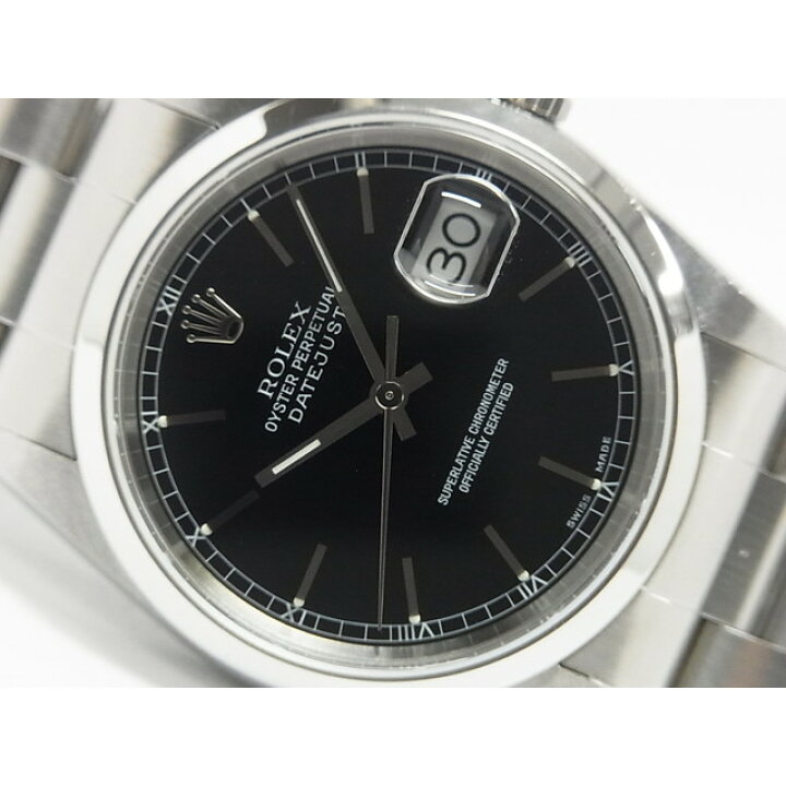 楽天市場】【中古】ロレックス（ROLEX）デイトジャスト ブラックバー 