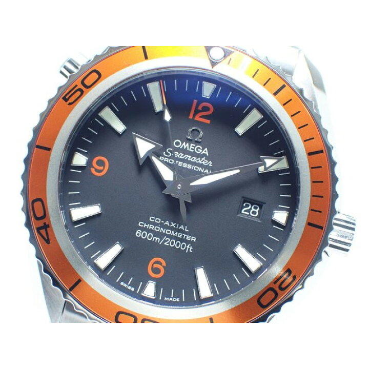 楽天市場 中古 オメガ Omega プラネットオーシャン オレンジベゼル ラージサイズ 28 50 ティッケン楽天市場店