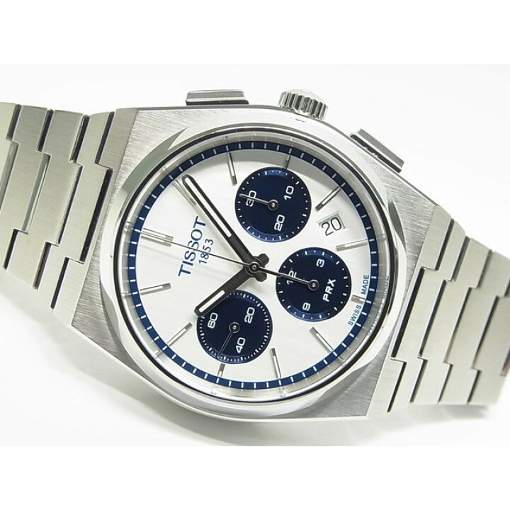 楽天市場】【中古】ティソ（TISSOT) PRX オートマティック クロノ 