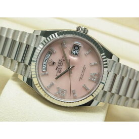 【中古】ロレックス（ROLEX）デイデイト 36　18KWG　ピンクオパール