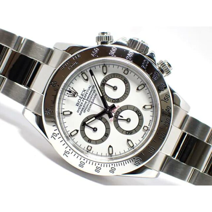 楽天市場】【中古】ロレックス（ROLEX）デイトナ ホワイト ステンレス 