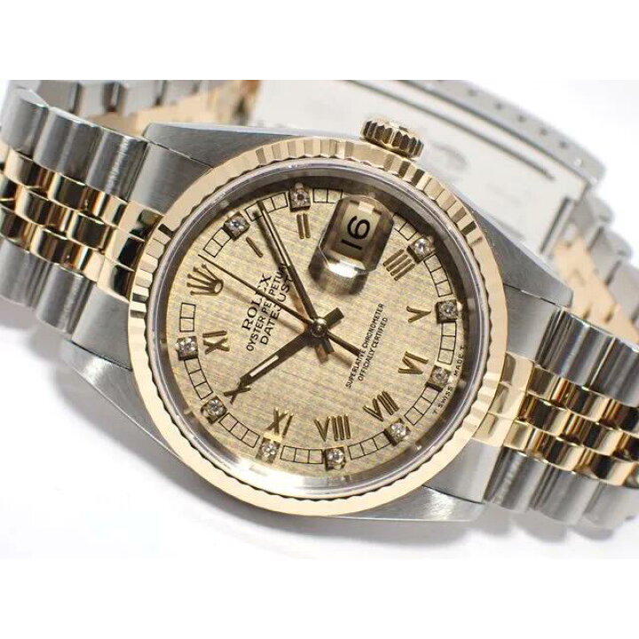 楽天市場】【中古】ロレックス（ROLEX）デイトジャスト シャンパン  