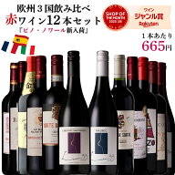 【単品合計価格15,000円超→7,980円】赤ワイン セット 飲み比べ 12本 ワイン 福袋 ヨーロッパ フランス …