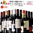 【単品合計価格15,000円超→7,980円】赤ワイン セット 飲み比べ 12本 ワイン 福袋 ヨーロッパ フランス スペイン イタ…