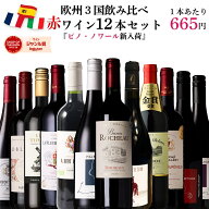 【単品合計価格15,000円超→7,980円】赤ワイン セット 飲み比べ 12本 ワイン 福袋 ヨーロッパ フランス …